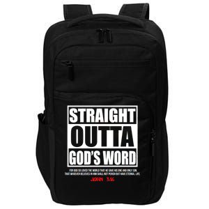 Straight Outta God's Word John 3:16 Impact Tech Backpack