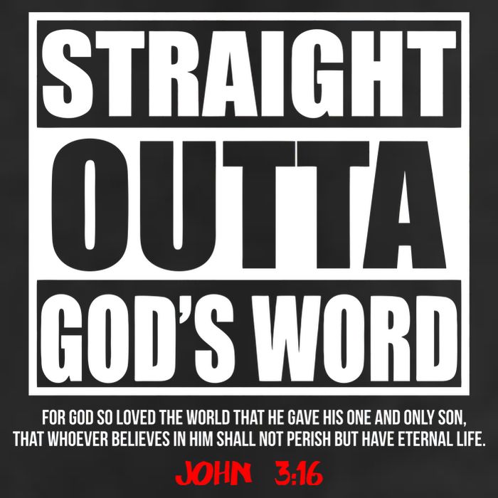 Straight Outta God's Word John 3:16 Adult Drive Performance Visor
