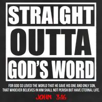 Straight Outta God's Word John 3:16 11oz C Handle Ceramic Mug