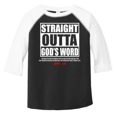 Straight Outta God's Word John 3:16 Toddler Fine Jersey T-Shirt