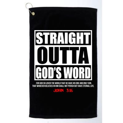 Straight Outta God's Word John 3:16 Golf Towel