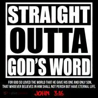 Straight Outta God's Word John 3:16 Short Acrylic Beanie