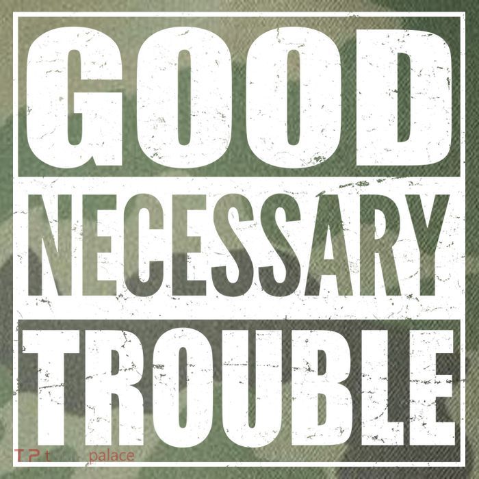 Straight Outta Good Necessary Trouble Legacy Tie Dye Trucker Hat