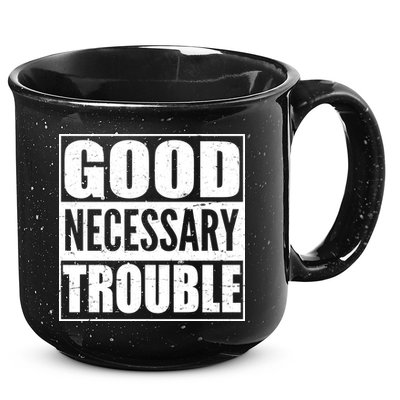 Straight Outta Good Necessary Trouble 15oz Campfire Ceramic Mug