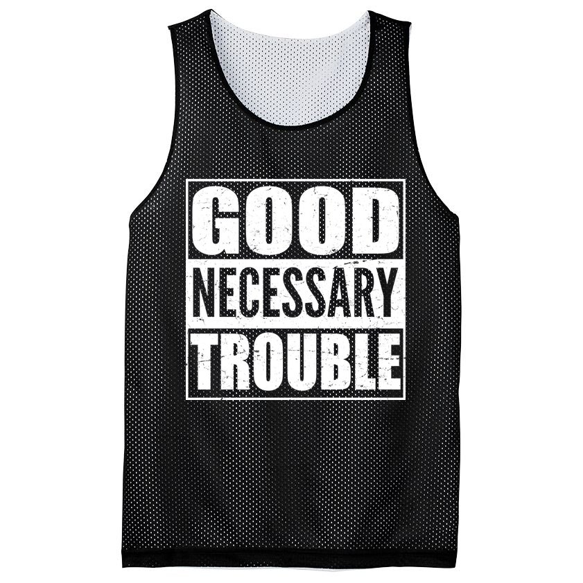 Straight Outta Good Necessary Trouble Mesh Reversible Basketball Jersey Tank