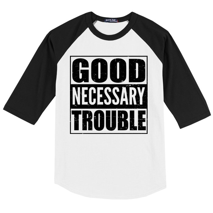 Straight Outta Good Necessary Trouble Baseball Sleeve Shirt