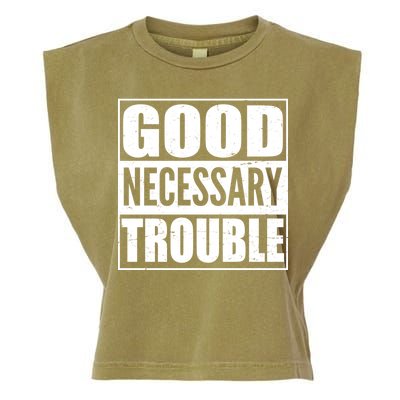 Straight Outta Good Necessary Trouble Garment-Dyed Women's Muscle Tee