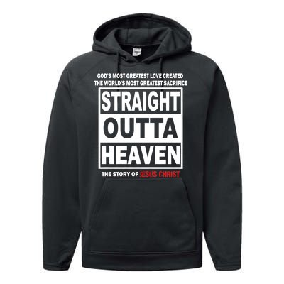 Straight Outta Heaven Performance Fleece Hoodie