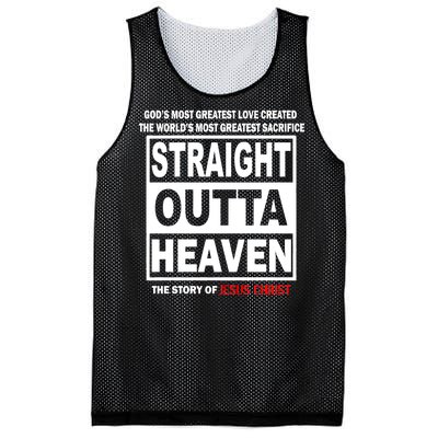 Straight Outta Heaven Mesh Reversible Basketball Jersey Tank