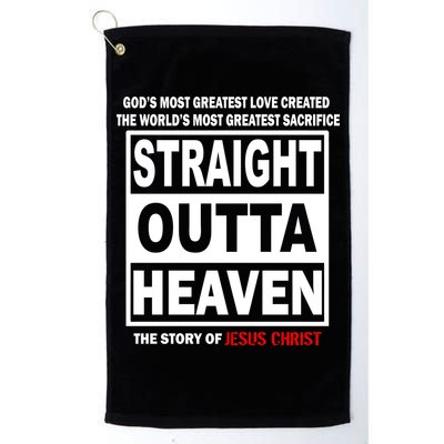 Straight Outta Heaven Golf Towel
