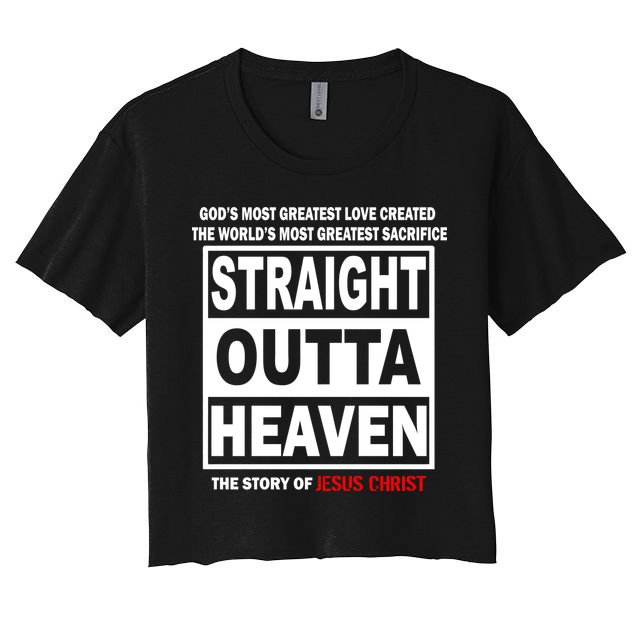 Straight Outta Heaven Crop Top