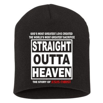 Straight Outta Heaven Short Acrylic Beanie