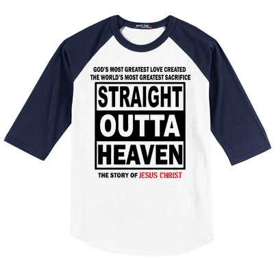 Straight Outta Heaven Baseball Sleeve Shirt