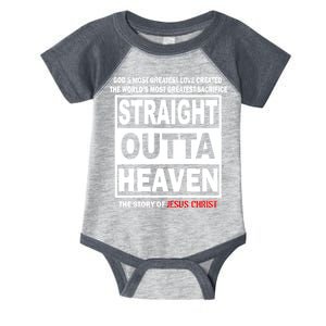 Straight Outta Heaven Infant Baby Jersey Bodysuit