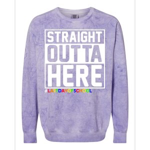 Straight Outta Here Graduation Colorblast Crewneck Sweatshirt