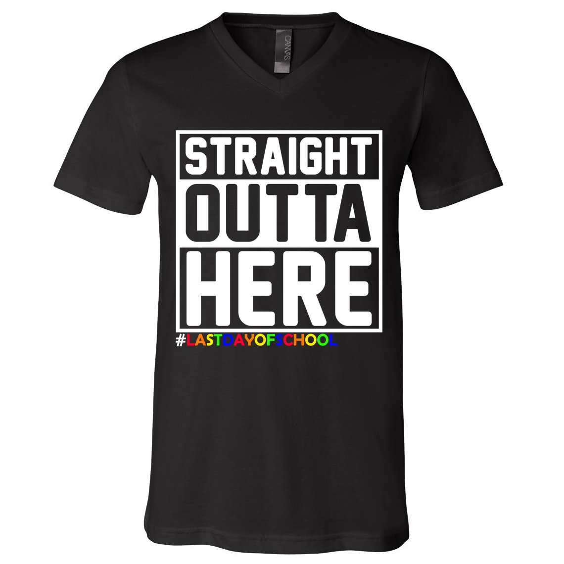 Straight Outta Here Graduation V-Neck T-Shirt