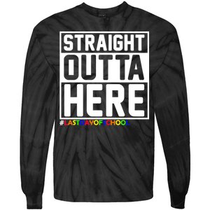 Straight Outta Here Graduation Tie-Dye Long Sleeve Shirt