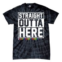 Straight Outta Here Graduation Tie-Dye T-Shirt