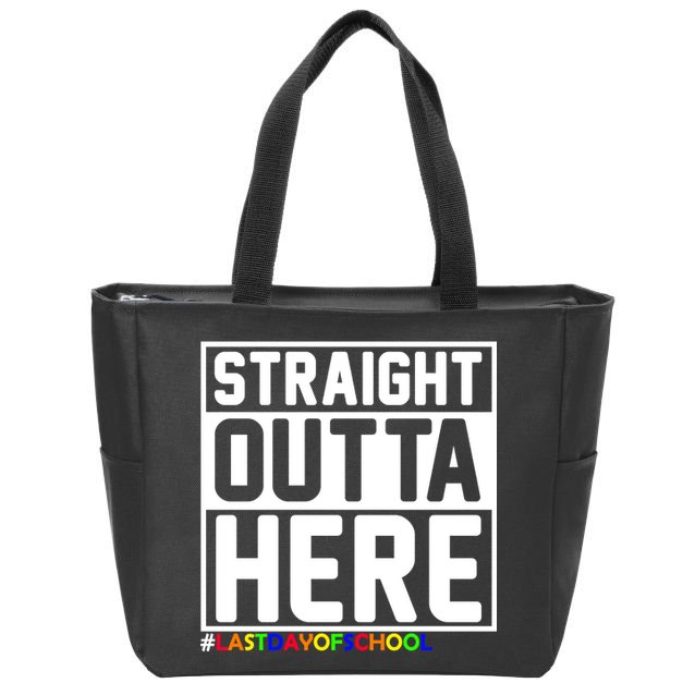Straight Outta Here Graduation Zip Tote Bag
