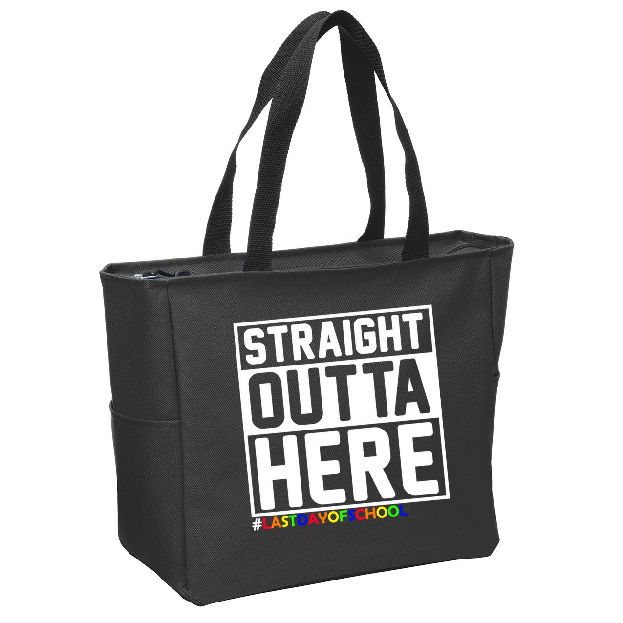 Straight Outta Here Graduation Zip Tote Bag