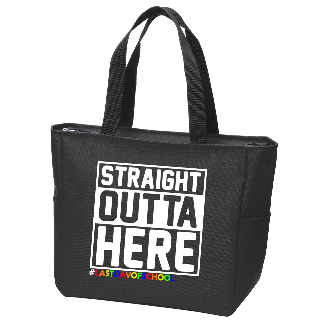 Straight Outta Here Graduation Zip Tote Bag