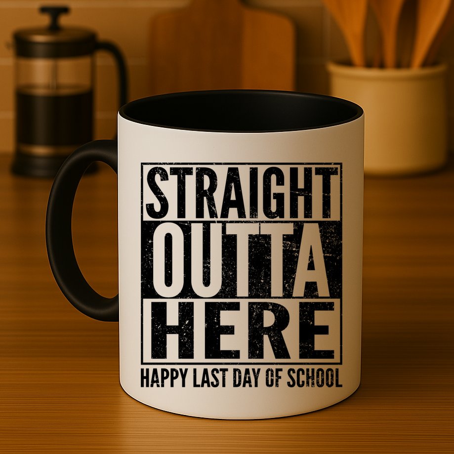 Straight Outta Here Happy Last Day Of School Mug