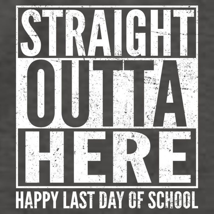 Straight Outta Here Happy Last Day Of School Vector Backpack