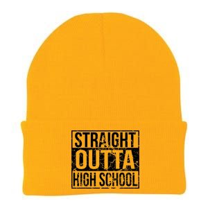 Straight Outta High School Funny Senior Graduate Graudation Knit Cap Winter Beanie