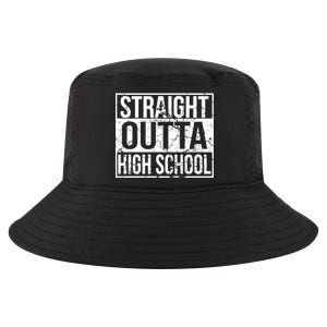 Straight Outta High School Funny Senior Graduate Graudation Cool Comfort Performance Bucket Hat