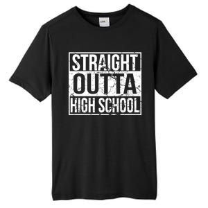 Straight Outta High School Funny Senior Graduate Graudation Tall Fusion ChromaSoft Performance T-Shirt