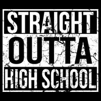 Straight Outta High School Funny Senior Graduate Graudation Womens Tank Top