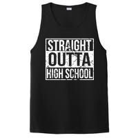 Straight Outta High School Funny Senior Graduate Graudation PosiCharge Competitor Tank