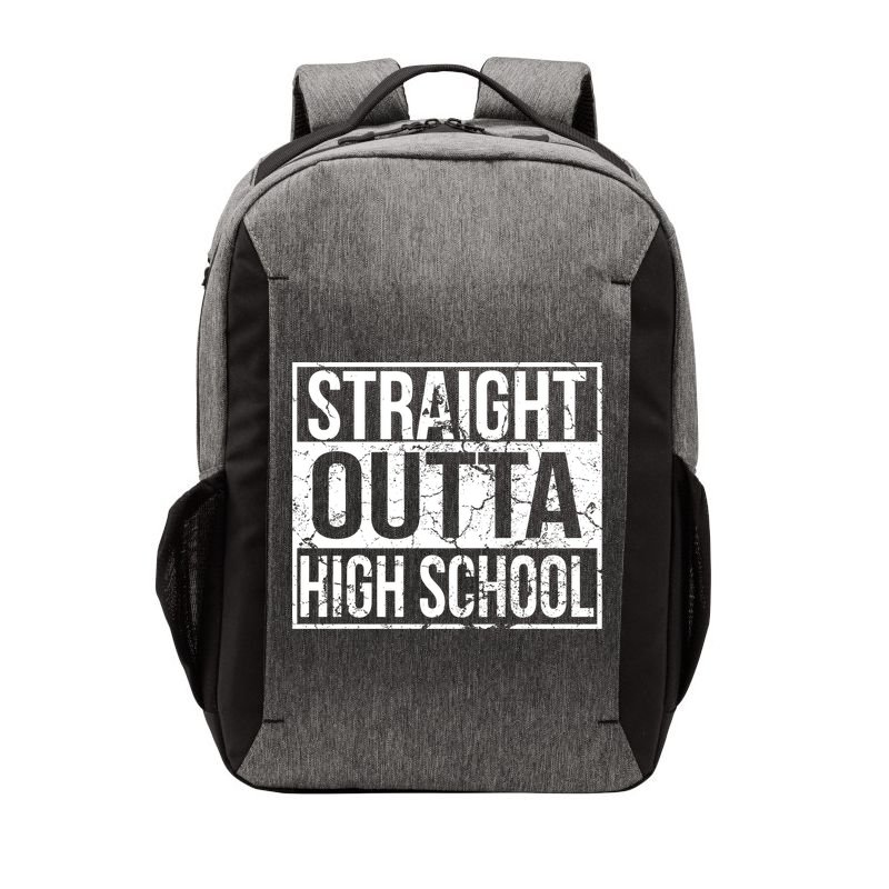Straight Outta High School Funny Senior Graduate Graudation Vector Backpack