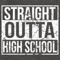 Straight Outta High School Funny Senior Graduate Graudation Vector Backpack