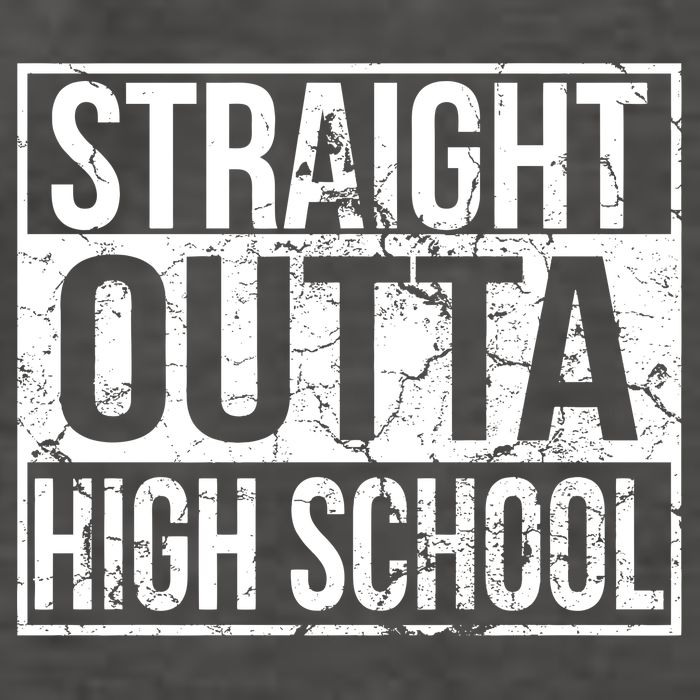 Straight Outta High School Funny Senior Graduate Graudation Vector Backpack