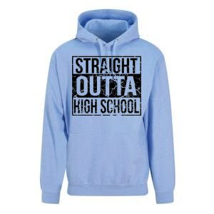 Straight Outta High School Funny Senior Graduate Graudation Unisex Surf Hoodie