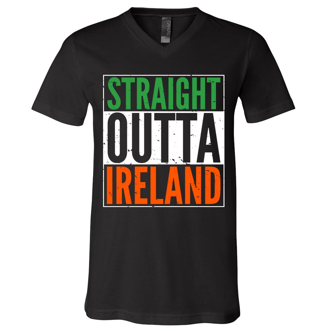 Straight Outta Ireland St. Patrick's Day Irish V-Neck T-Shirt