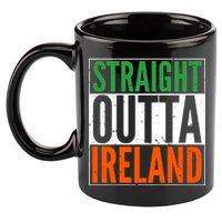 Straight Outta Ireland St. Patrick's Day Irish 11oz C Handle Ceramic Mug
