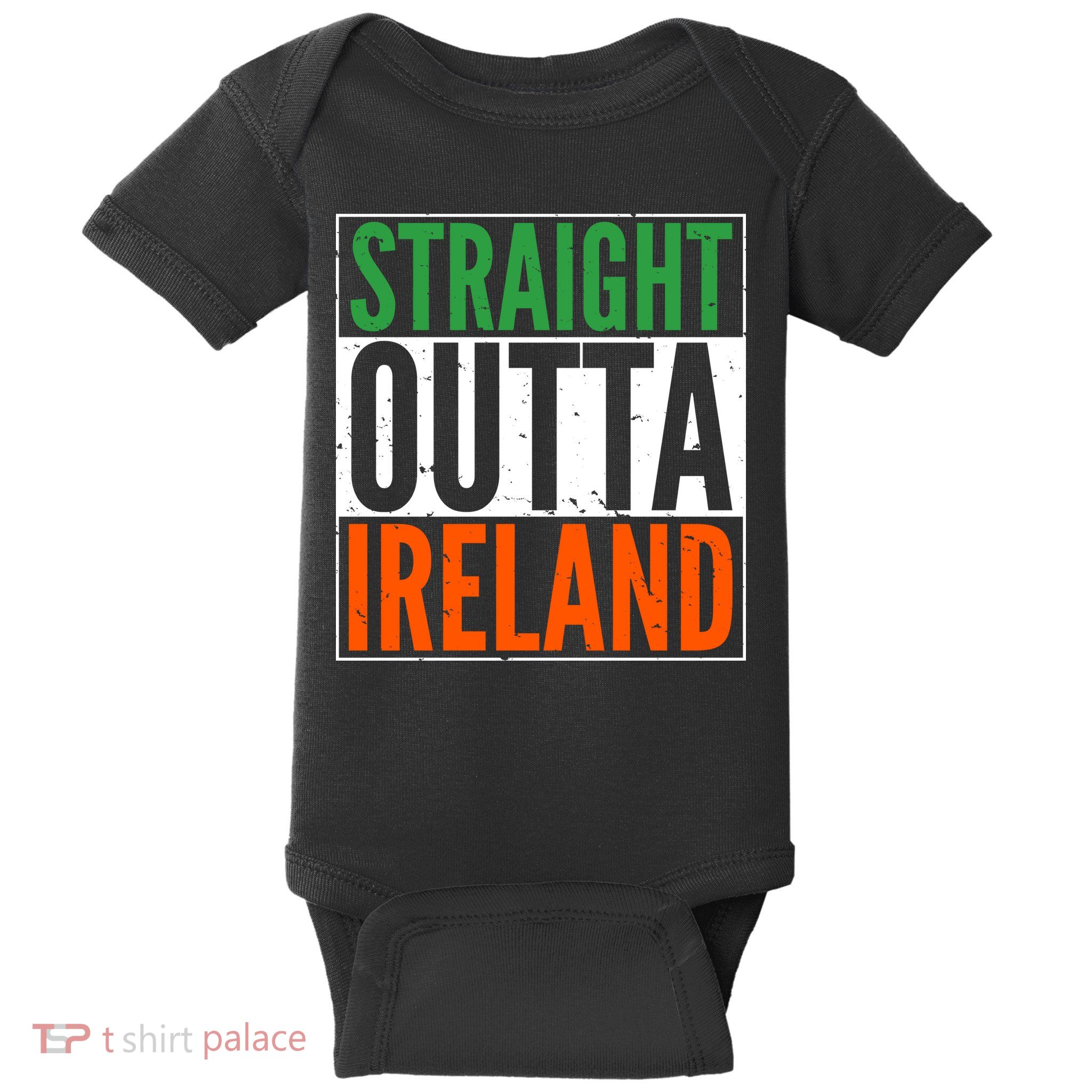 Straight Outta Ireland St. Patrick's Day Irish Baby Bodysuit