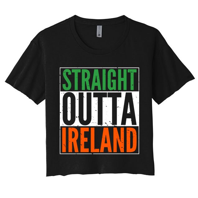 Straight Outta Ireland St. Patrick's Day Irish Crop Top