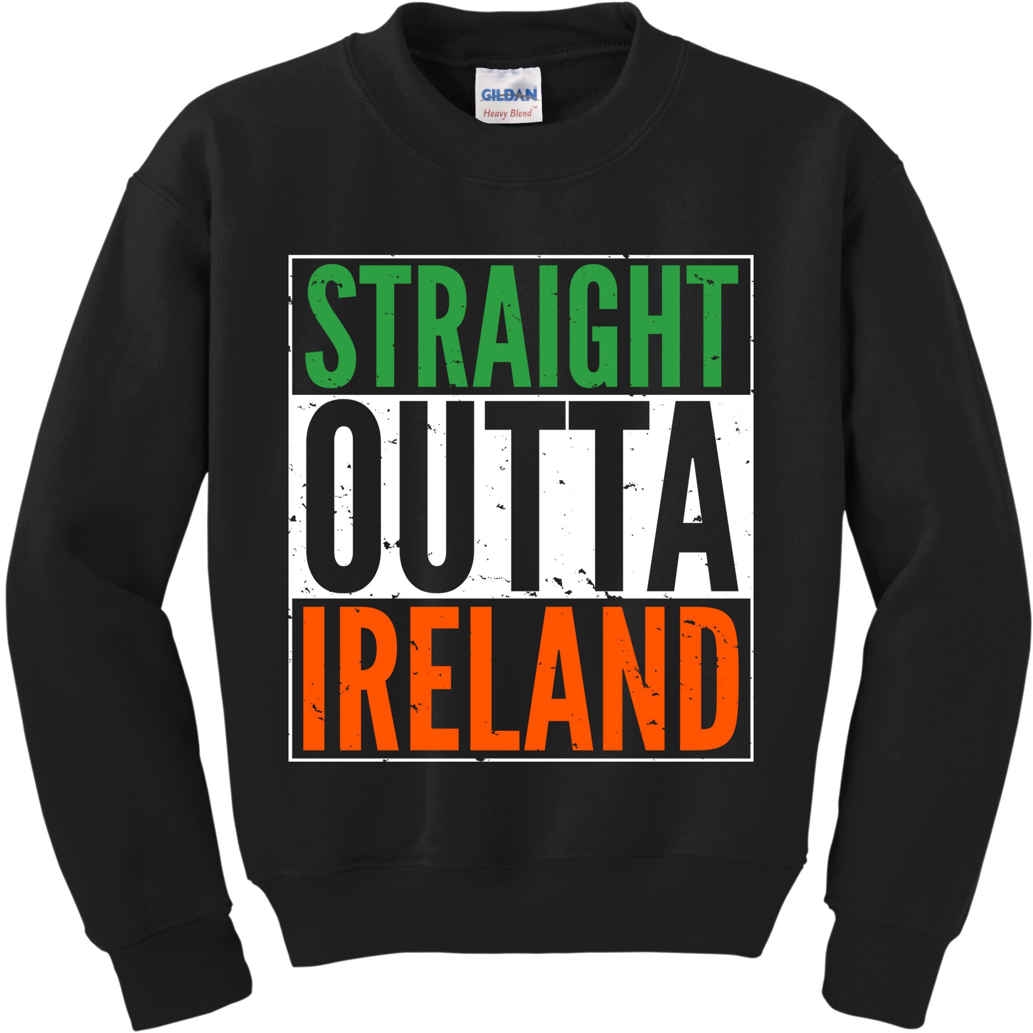 Straight Outta Ireland St. Patrick's Day Irish Kids Sweatshirt