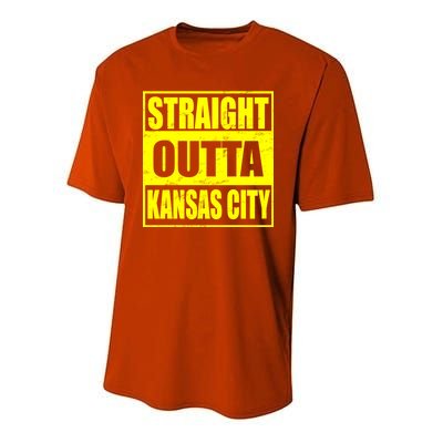 Straight Outta Kansas City Youth Performance Sprint T-Shirt