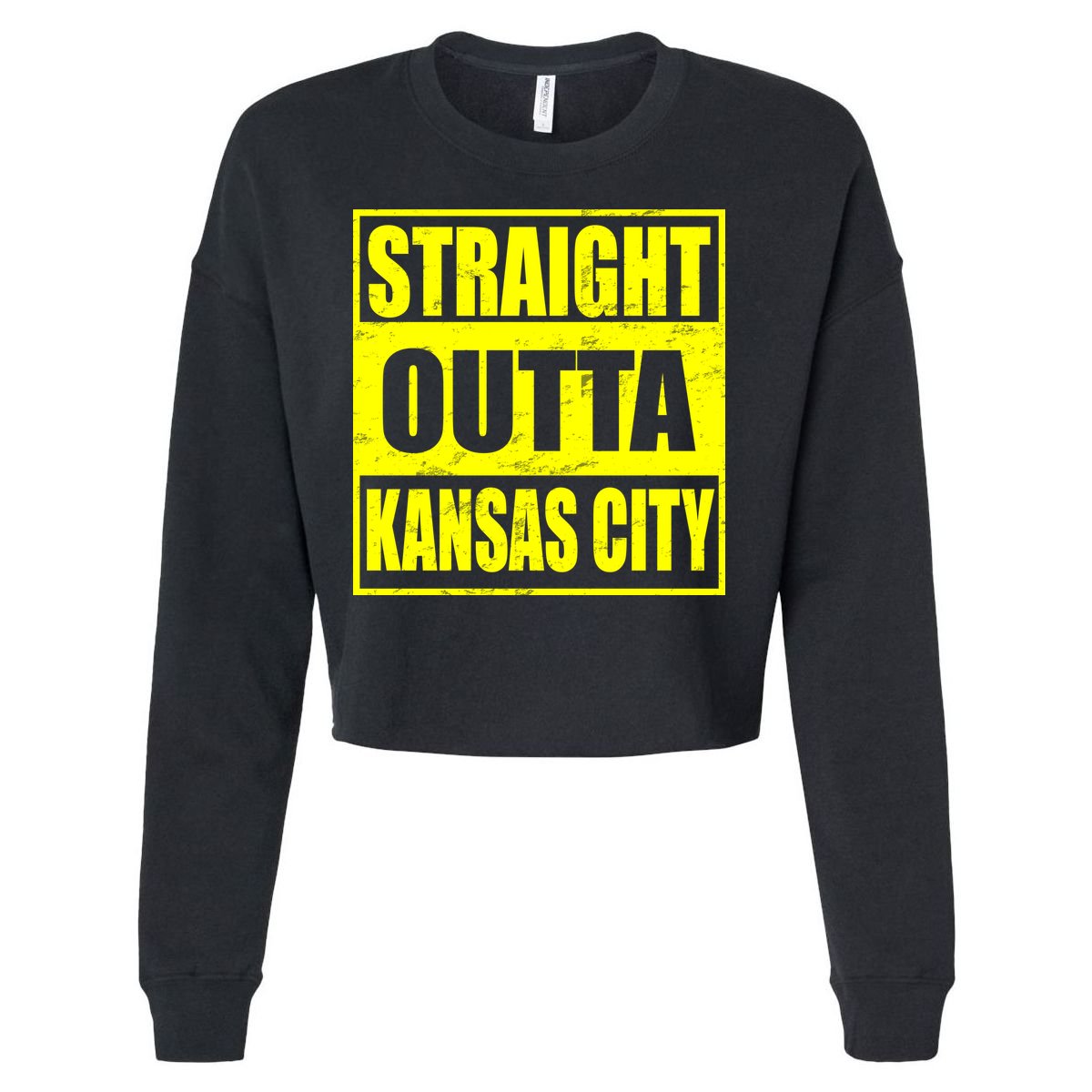 Straight Outta Kansas City Cropped Pullover Crew
