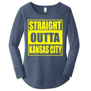 Straight Outta Kansas City Women's Perfect Tri Tunic Long Sleeve Shirt