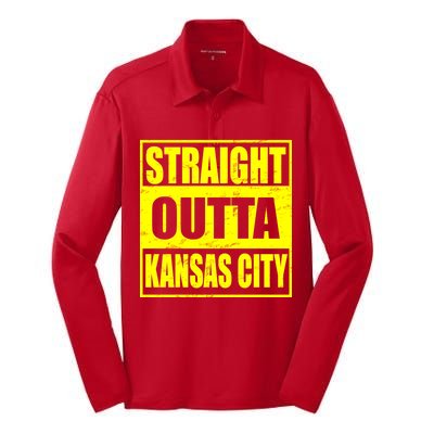 Straight Outta Kansas City Silk Touch Performance Long Sleeve Polo