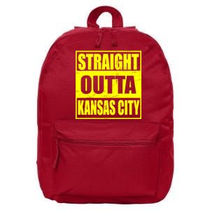 Straight Outta Kansas City 16 in Basic Backpack