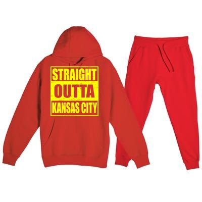 Straight Outta Kansas City Premium Hooded Sweatsuit Set