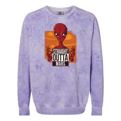 Straight Outta Mars Colorblast Crewneck Sweatshirt