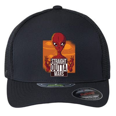 Straight Outta Mars Flexfit Unipanel Trucker Cap