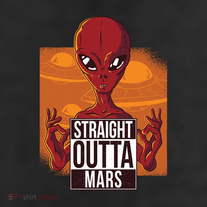 Straight Outta Mars 11oz C Handle Ceramic Mug